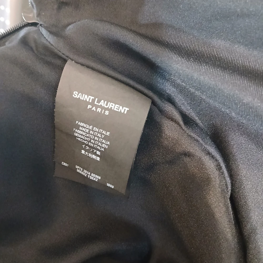 Saint Laurent Black Skater Leather Skirt - Picture 12 of 15